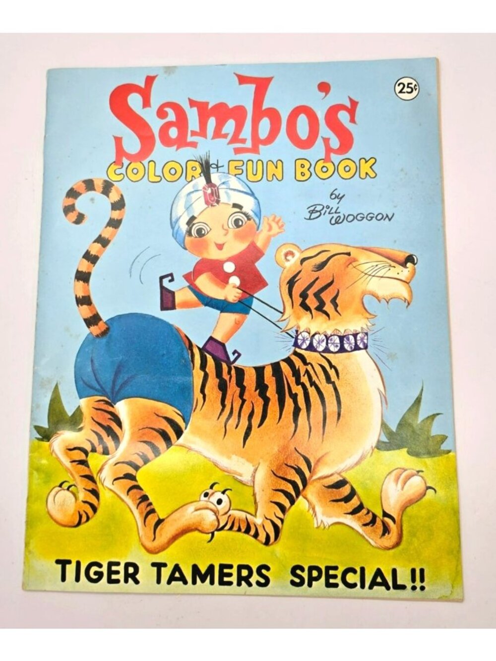 Sambos Color & Fun Book Tiger Tamers Retro Special By Bill Woggon 1950s CM2293